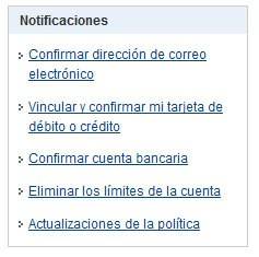 confirmar cuenta bancaria