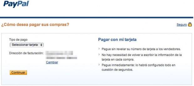 puedes asignar una tarjeta a paypal